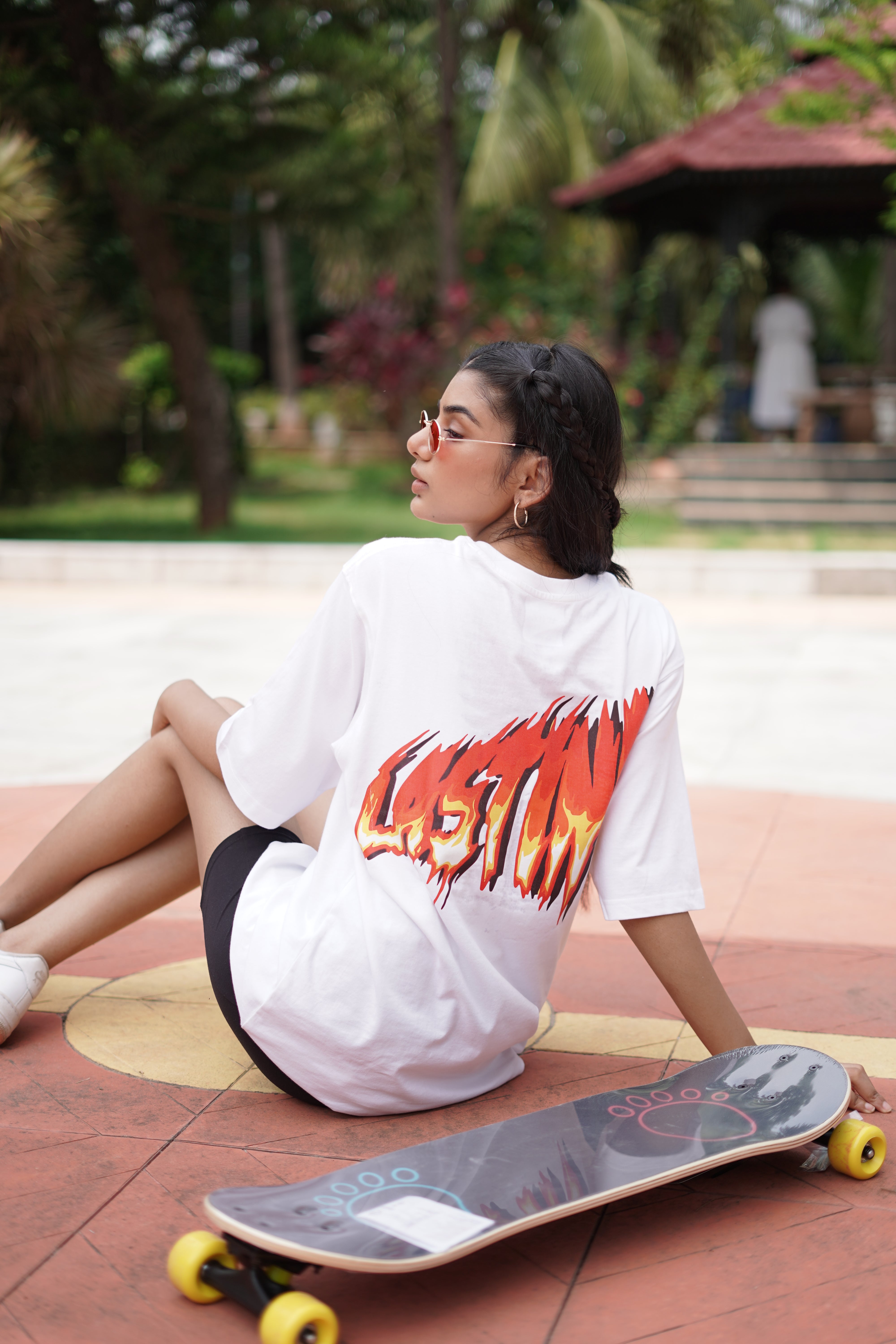 white "LASTING" tshirt unisex