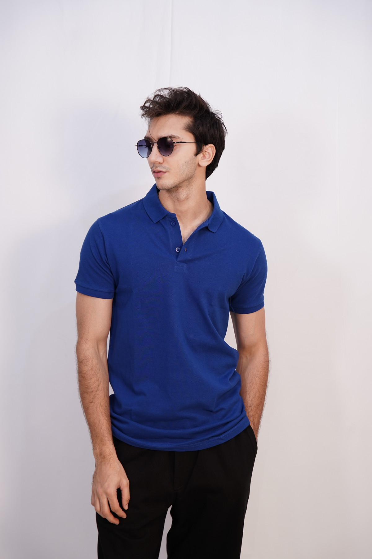 WIIZ BLUE POLO T-SHIRT