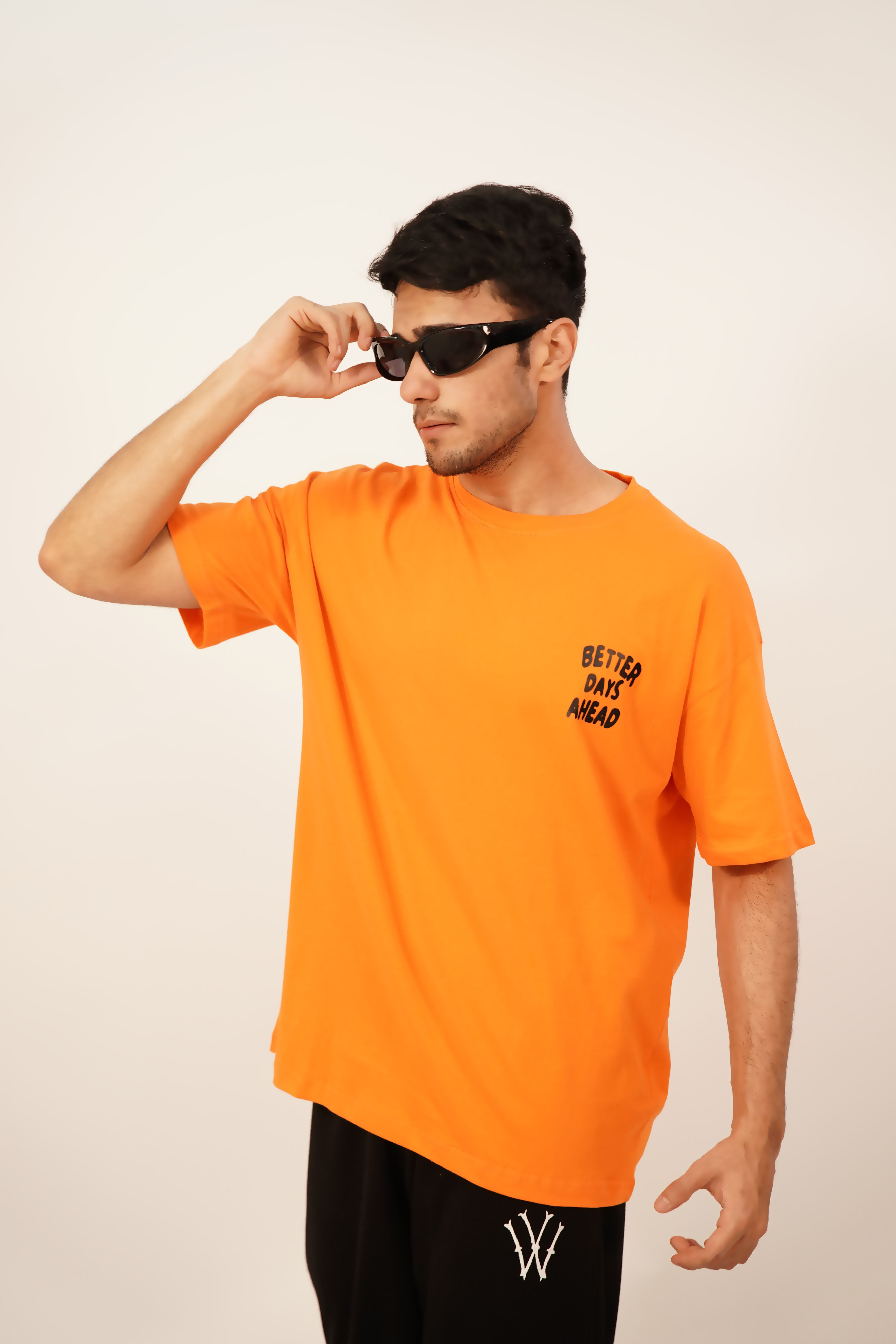 ORANGE "BETTER DAYS A HEAD" TSHIRT